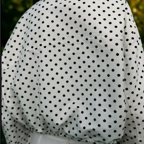 NWT Zara Polka Dot Bomber Jacket - Picture 2 of 5
